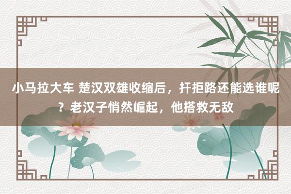 小马拉大车 楚汉双雄收缩后，扞拒路还能选谁呢？老汉子悄然崛起，他搭救无敌